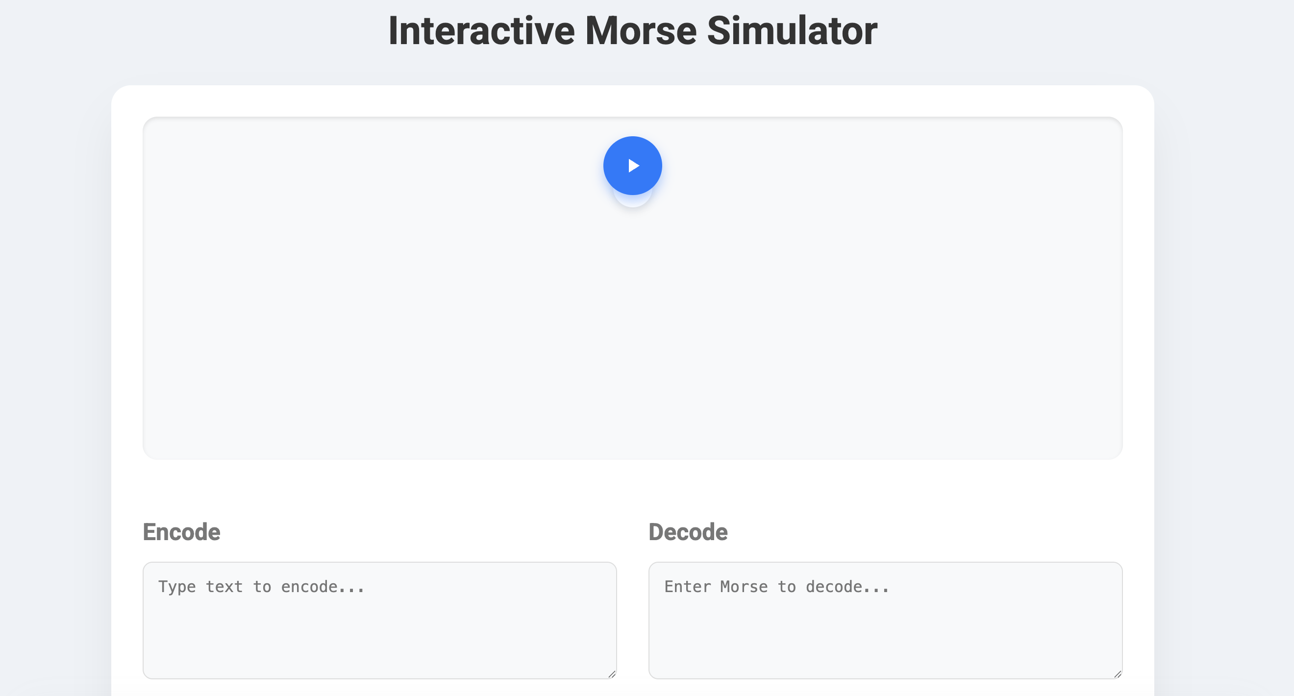 Thumbnail for Morse Code Encoder-Decoder